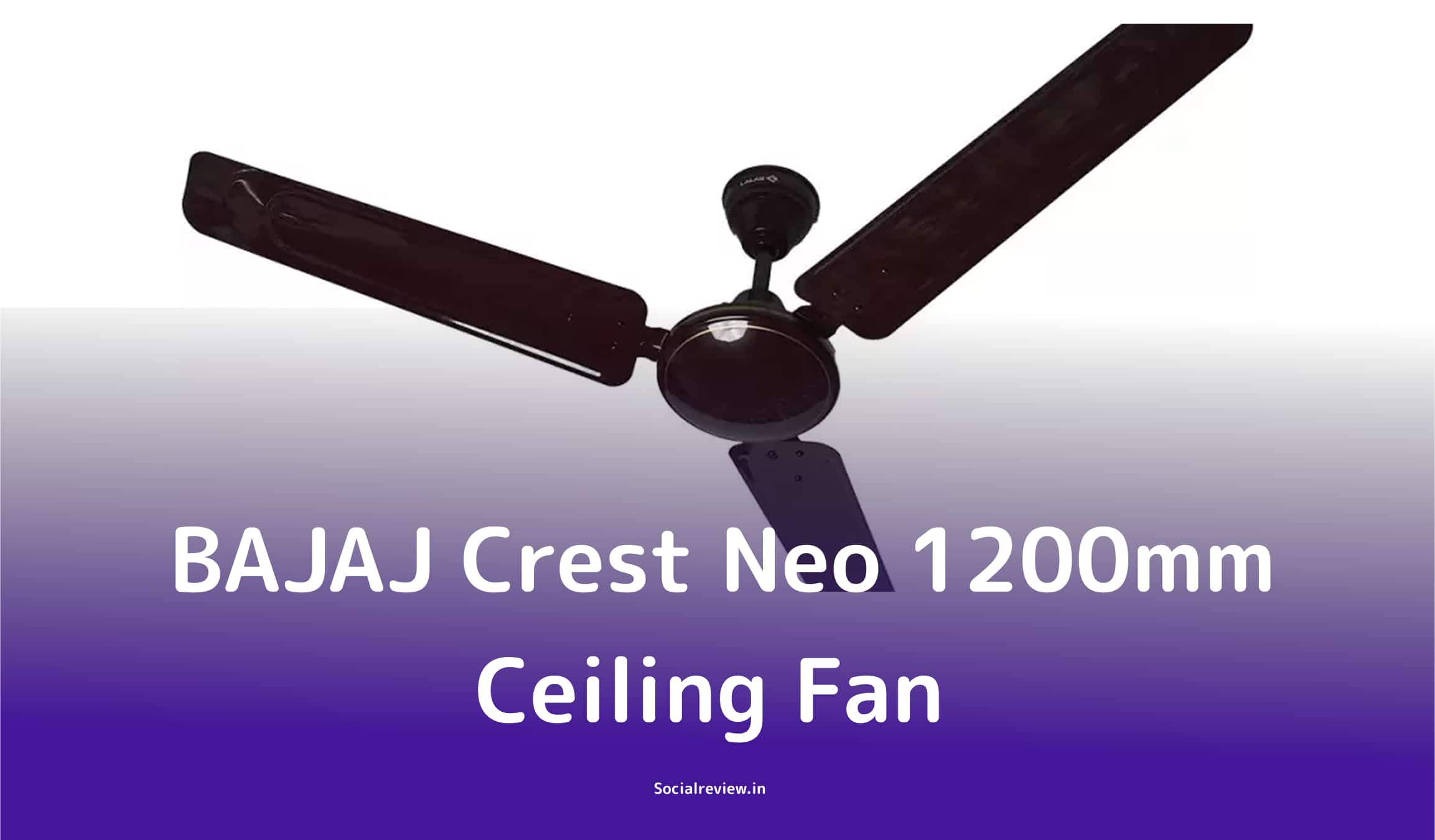 Best Budget Fan – BAJAJ Crest Neo 1200mm Ceiling Fan (Ultra High Speed) Review