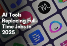 AI Tools Replacing Full-Time Jobs in 2025, AI tools, job automation, ChatGPT, Canva, DeepL, Tableau, GitHub Copilot, Synthesia, Grammarly, UiPath