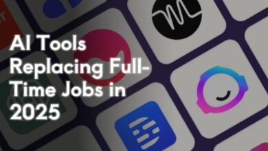 AI Tools Replacing Full-Time Jobs in 2025, AI tools, job automation, ChatGPT, Canva, DeepL, Tableau, GitHub Copilot, Synthesia, Grammarly, UiPath