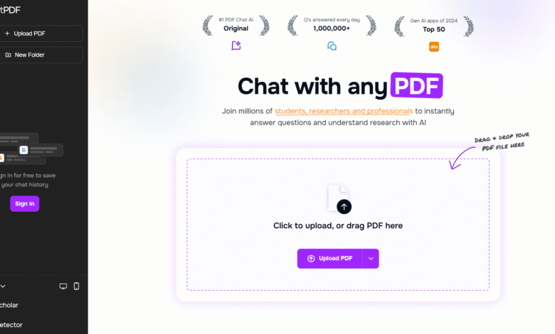 ChatPDF, AI PDF reader, interact with PDF, PDF summarizer, ask questions from PDF, PDF AI tool, ChatPDF free, ChatPDF features, ChatPDF pricing, PDF assistant AI