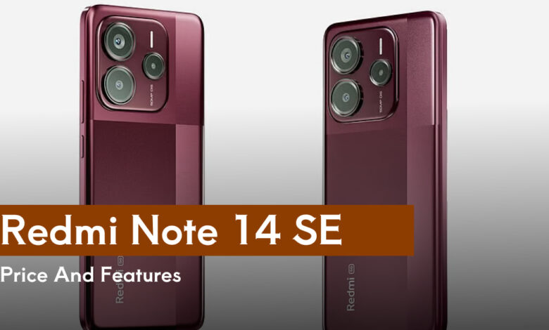 Redmi Note 14 SE, Redmi Note 14 SE launch, Redmi Note 14 SE price Related Keywords: Xiaomi new phone 2025, Redmi Note 14 SE specs, Redmi Note 14 SE features, Redmi phone under 15000, triple camera phone India, HyperOS phone India, Redmi Note 14 SE vs CMF Phone 1, AMOLED phone India 2025, Redmi Note 14 SE battery, Redmi Note 14 SE performance