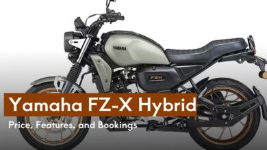 yamaha-fz-x-2025-hybrid-hindi.jpg yamaha-hybrid-bike-2025-features.jpg Alt Text in Hindi: 2025 की Yamaha FZ-X हाइब्रिड बाइक की सड़क पर तस्वीर Yamaha FZ-X में नया TFT मीटर और स्मार्टफोन नेविगेशन फीचर