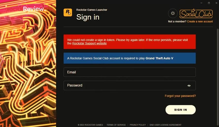 We Couldn't Create a Sign-In Token