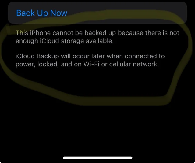Home iPhone Cannot Be Backed Up Not Enough iCloud Storage.webp
