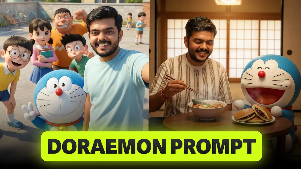 Home 20 Viral Doraemon Photo Editing Prompts for Nano Banana.webp